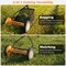 Manual Reel Push Lawn Mower 14 Inch Cutting Width 4 Height Adjustment